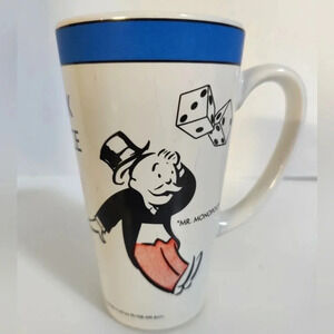 Monopoly Game Tall Mug, 1999 by Design Pac, 16 ounce